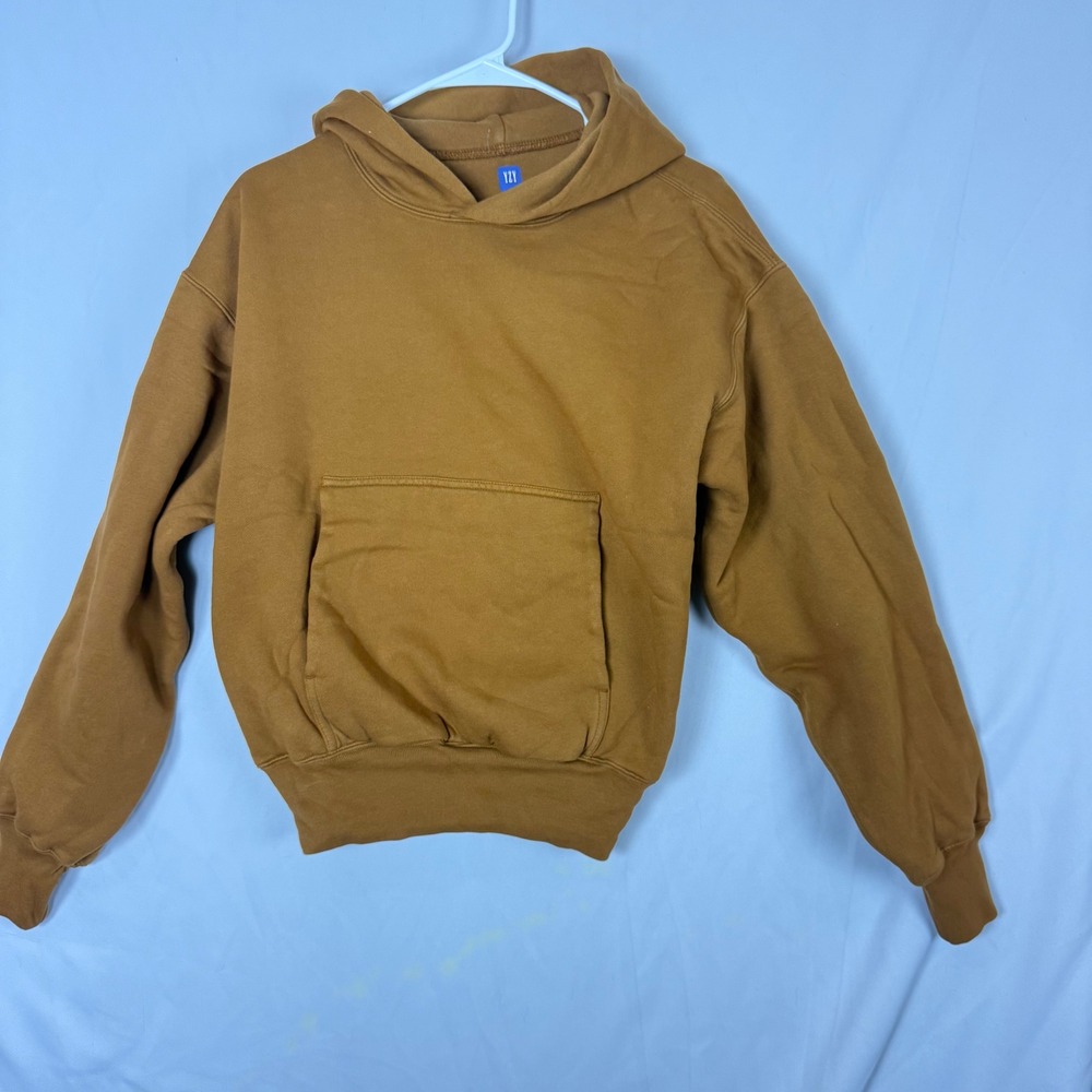 YZY Gap Double Layer Hoodie Brown Cotton‎ Size S M 46 165 92 96 82 86 CH